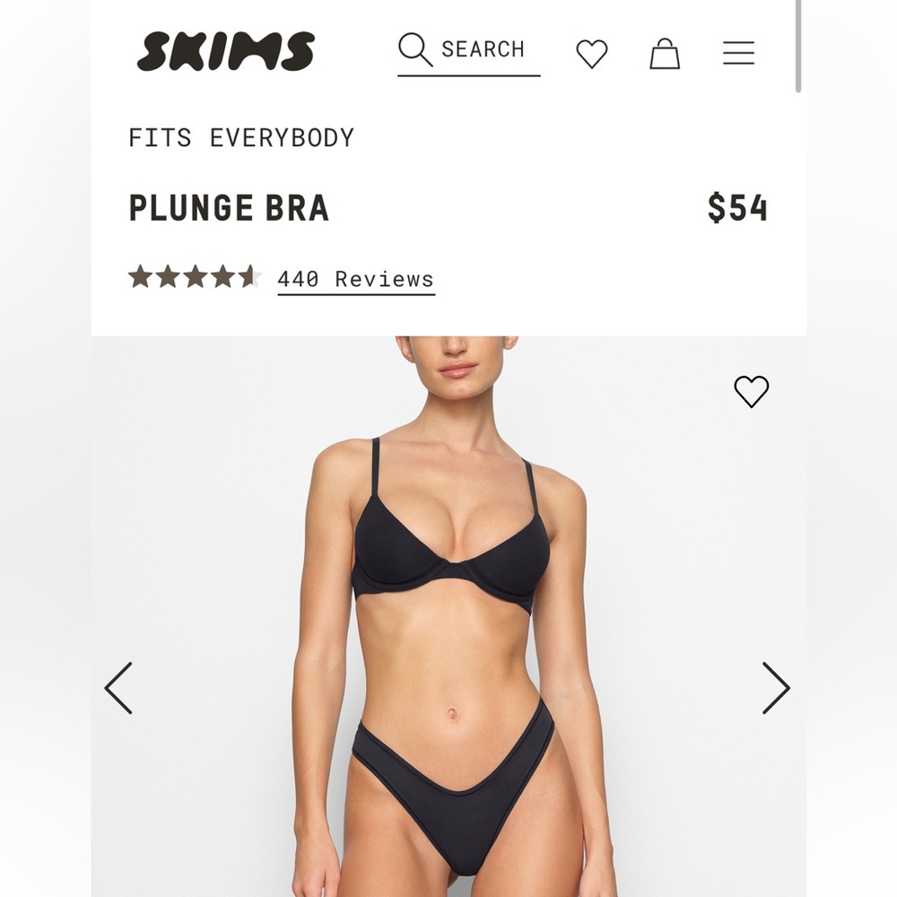 SKIMS Plunge Bra - 34D
